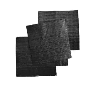 PP/PE Woven Black Grass Cloth Plastic woven film yarn Geotextile landscape
