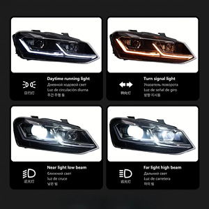 フォルクスワーゲンポロ2009-2016 DRL MK5 LEDプロジェクターヘッドライトカーフォグライト - Product Image 2