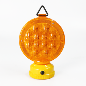 Dẫn giao thông Đèn pin giao thông blinker cảnh báo đèn hổ phách màu đỏ Pin hoạt động dẫn đường chướng ngại vật ánh sáng - Product Image 1