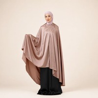 Ensemble de prière Mukena bicolore pour femmes, vêtements modestes, vêtements islamiques