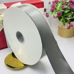 Classic Solid Fabric <b>Ribbon</b> Smooth Surface For Wreath Candle And Home Ornament - Product Image 5