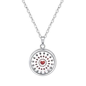 Collier pendentif diffuseur d'huiles essentielles en acier inoxydable ajouré, tendance - Product Image 6