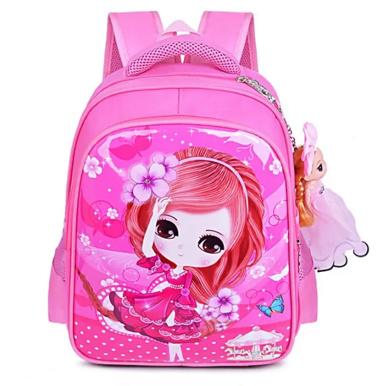 kindergarten stylish cartoon school bag for girl
