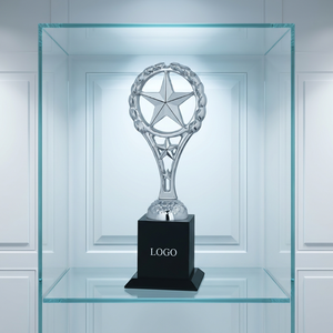 Elegante Trofeo Estrella con Placa Grabada Personalizada, Premio de Liderazgo Empresarial de Metal Fundido a Presión, Regalos Corporativos de Bienvenida - Product Image 1