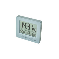 Nouvelle Arrivée Réveil Numérique Portable Simple pour Chambre à Coucher, Horloge de Table LCD avec Affichage de l'Heure, du Calendrier, du Jour de la Semaine et de la Température