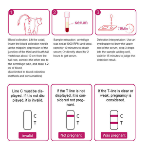 Kit tes darah kehamilan bovin, peralatan dokter hewan untuk instrumen klinis - Product Image 6