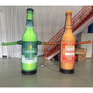 Gonfiabili personalizzati bottiglia di <span class=keywords><strong>caffè</strong></span> bottiglia di birra all'aperto Display promozionale a mano onda tazza Air ballerino modello pubblicità caffetteria - Product Image 3
