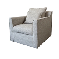 Canapé de villa haut de gamme, style luxe léger, canapé en tissu pour chambre individuelle, fauteuil de style moderne minimaliste de designer italien pour appartement