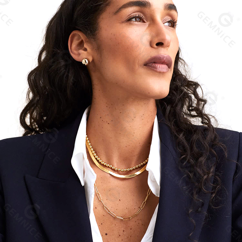 925 sterling silver bead ball necklace