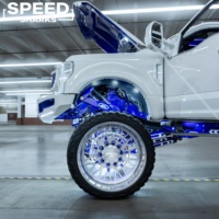 Jantes en aluminium forgé 22x12 24x14 28x14 6x139.7 6x5.5 à déport profond, jantes personnalisées pour Chevrolet Silverado 1500 et GMC Sierra 1500