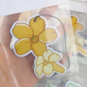 고품질 맞춤형 향기 모양의 걸이형 차량용 종이 소재 방향제, 오래 지속되는 향기 차량용 방향제 - Product Image 2