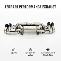 Échappement de performance SDO Racing pour Ferrari 360 F360 3.6L V8 2001-2005 en acier inoxydable avec soupape électronique