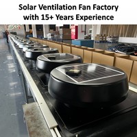 Ventilateur Industriel de Toit Solaire Pour Conteneur et Maison Préfabriquée, Extracteur d'Air Chaud Avec Système Solaire