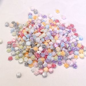 500 Pièces de Décorations <span class=keywords><strong>en</strong></span> Forme de Rose 5mm, Breloques 3D pour Ongles <span class=keywords><strong>en</strong></span> Résine à Dos Plat, Fleurs Multicolores pour Manucure - Product Image 3