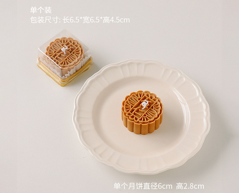 Wholesale Eco-Friendly 3D Creative Customized Simulated Candle Scented Gift Fragrance Handcrafted Mooncake Cute for Home Decor