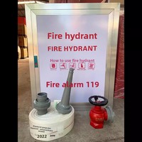 Armoire d'incendie intérieure avec ensemble d'équipement de lutte contre l'incendie, dérouleur de tuyau et boîte à incendie, modèle personnalisable