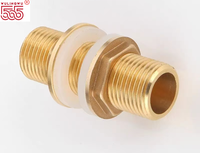 Adaptateur à double filetage BSPP en laiton, femelle 3/4 pouce, mâle 1 pouce, pour réservoir d'eau de pluie, raccord de tuyauterie