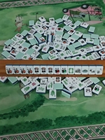 Ensemble de tuiles de mahjong américain en acrylique de luxe à 4 couches, 166 tuiles, design Joker personnalisé, tuiles à motifs personnalisés, OEM personnalisé