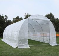 Serre tunnel en plastique pour l'agriculture 6x3x2m