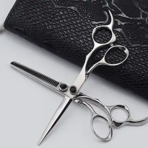 SHISHAMO 6 Inches Hair Cutting Salon Barber Thinning Shears Professional Hair Scissors Cut Set Hairdressing Scissors Tijeras