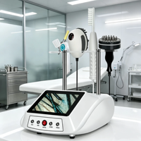 Appareil 5-en-1 pour le traitement du cuir chevelu, analyseur de cuir chevelu, masseur capillaire, dispositif de croissance des cheveux, machine de soin du cuir chevelu anti-chute