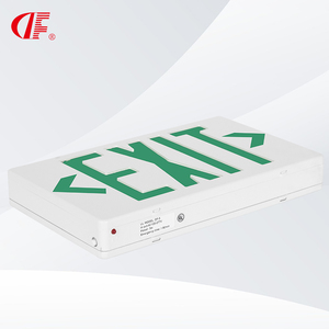 UL 924 Approved LED Double Face Emergency <strong>Exit</strong> <strong>Light</strong> with Battery Backup AC120/277V Hardwired Green Letter Commercial Grade - Product Image 4