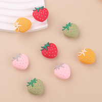 Perles en silicone SHUXIN Macaron Fraise sans BPA pour la dentition des bébés, bijoux DIY, cadeaux de fête, perles en vrac