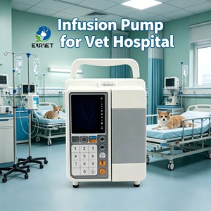 Pompe à perfusion IV vétérinaire EUR PET avec écran LCD avancé, pompe à <span class=keywords><strong>seringue</strong></span> numérique automatique pour chiens et chats - Product Image 1