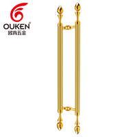 Poignées de porte vintage de luxe en aluminium brossé, poignée de porte moderne en laiton, tirette de tiroir pour quincaillerie de meubles de cuisine