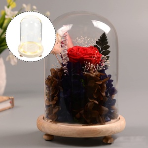 Hot Sale Modern Luxury Romantic Valentine's Day Flower Lampshade Transparent Acrylic Dome Cover Customized for - Product Image 5