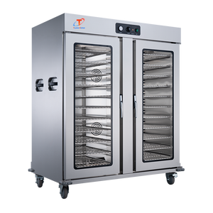 รถเข็นอุ่นอาหารเคลื่อนที่แบบชั้นวางทอง-เงิน ใช้ไฟฟ้า ทำจากสแตนเลส เหมาะสำหรับครัวเชิงพาณิชย์ ร้านอาหาร และบุฟเฟ่ต์ - Product Image 6