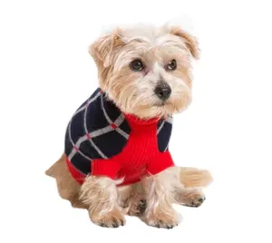 Design unico vendita calda all'ingrosso di alta qualità gratuita maglia cane maglione modelli maglioni di cane in Cashmere lavorato a maglia