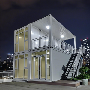 Casa Contenedor Plegable de 20 pies, Edificio de Oficinas Modular, Panel Sándwich de Acero Prefabricado, China - Product Image 1