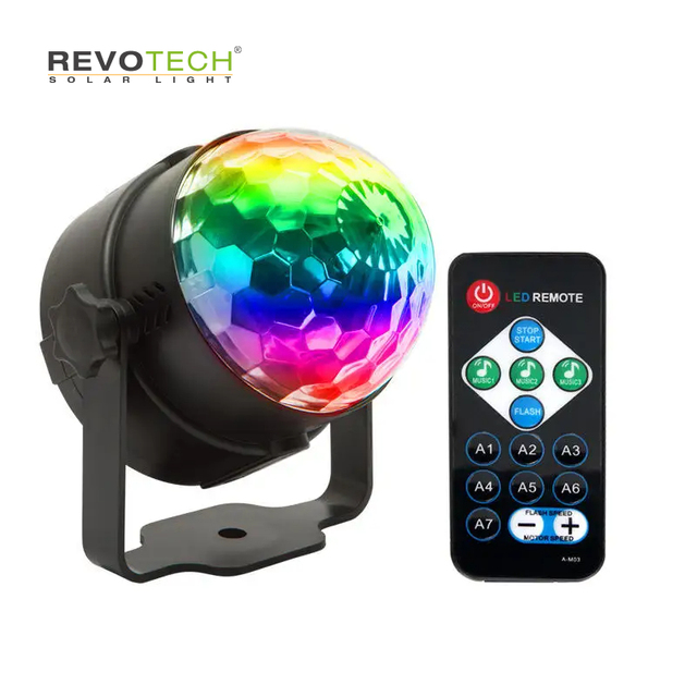 Remote Control Voice Controlled RGB Disco Ball Mini Club Led DJ Magic Ball Party Stage Lights Mini Disco Led Lamp with Remote Co