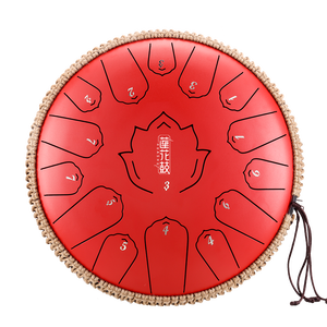 Hluru กลองเหล็กบำบัด15โน้ต14 "เครื่องดนตรีเคาะถังบัวถังบัวพร้อมเคสเล่นง่าย - Product Image 5