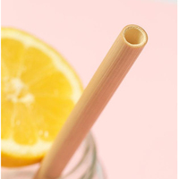 Logo personnalisé Paille de riz roseau naturelle en bambou écologique biodégradable jetable acceptable