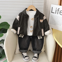 Ensemble 3 pièces Bear Day wear vêtements bio fantaisie pour garçons depuis 5 ans