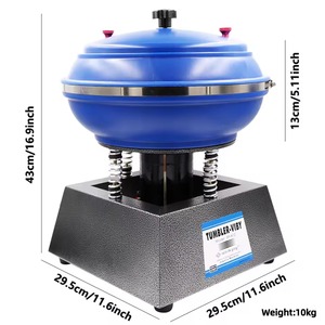 Đồ trang sức công cụ thiết bị 12 inch rung Tumbler cho Jade Agate kim loại đối tượng 6L đồ trang sức rung Tumbler Máy đánh bóng - Product Image 2