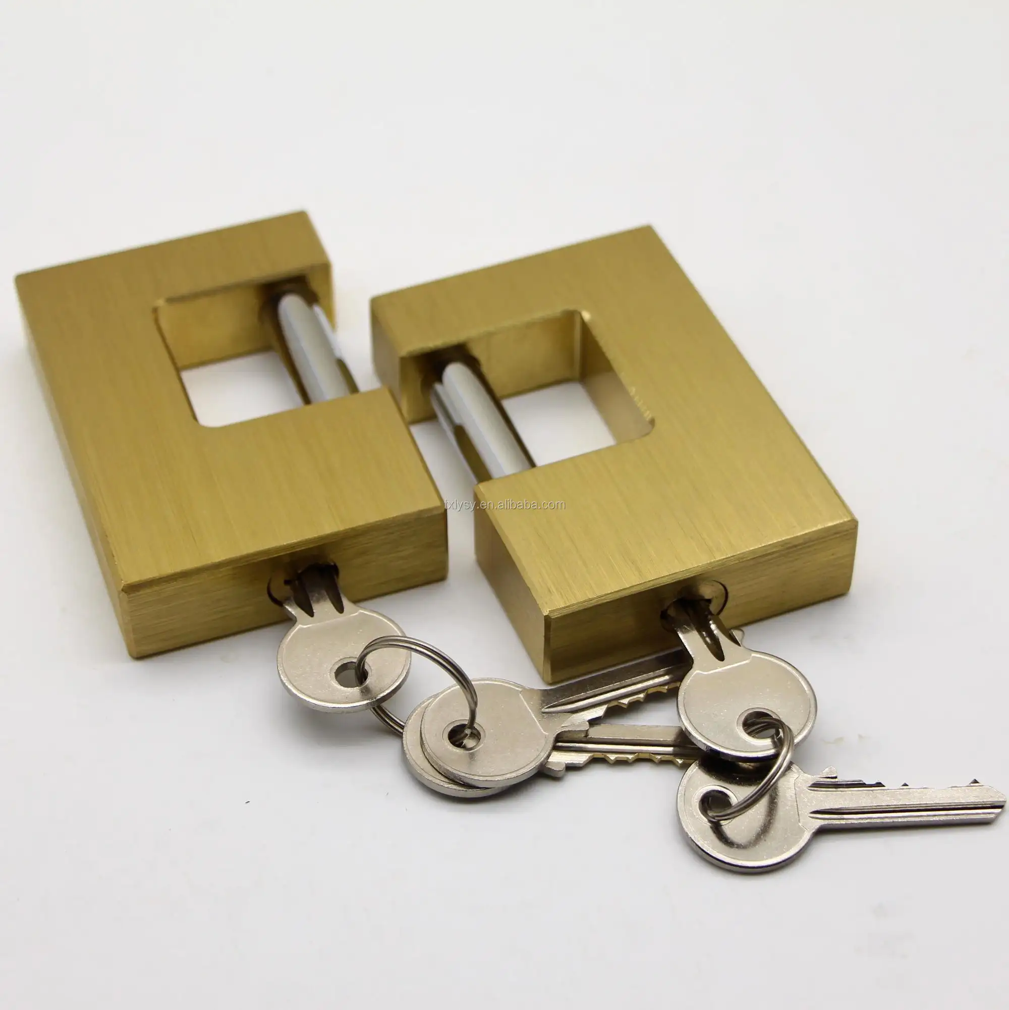 Chống gỉ chống trộm chất lượng cao hình chữ nhật Brass ổ khóa container khóa