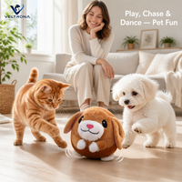 Jouet interactif pour animaux de compagnie chantant et dansant, peluche parlante qui répète les mots, pour chiens et chats, divertissement pour animaux de compagnie