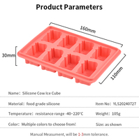 Nueva Bandeja para Cubitos de Hielo con Forma de Vaca Highland 3D, Libre de BPA, Apta para Alimentos, Ecológica, Resistente al Calor, Herramienta de Desmolde Rápido