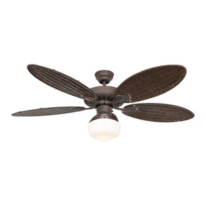 ABS Blades, 52-inch, 5-Blade LED Ceiling Fan with Light and Remote Control, Home Use, Recessed Ceiling Fan with Light - Product Image 1