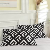 Ensemble de couette 4 pièces en polyester 100% 200TC, taille King, avec motif géométrique imprimé en 3D, literie écologique pour la maison et l'hôtel