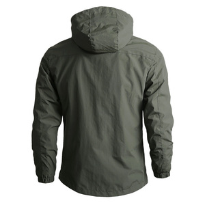 Vendita calda taglie forti giacca Casual da uomo in cotone con colletto alto Bomber giacca a vento - Product Image 6