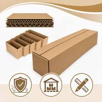 Boîtes en carton ondulé à double paroi en gros, boîtes d'expédition en kraft robustes à 5 plis, cartons d'emballage sur mesure