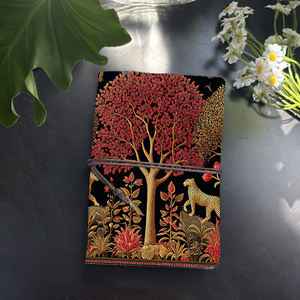 A6 handmade văn phòng máy tính xách tay 80 Sheets cao cấp quà tặng cho hội nghị lớn Đại Biểu với cây beo bướm chuồn chuồn hoa - Product Image 1