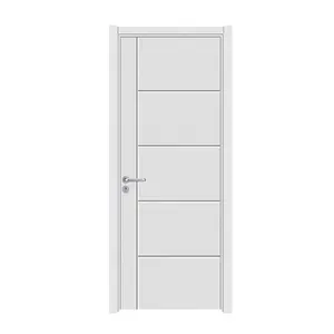 Cheap modern mdf pvc bathroom interior door