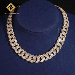 16mm 3Rows Moon Shape Fashion Iced Out Rapper <b>Man</b> Luxury Hip Hop VVS1 Baguette Moissanite Diamond Miami <b>Cuban</b> Chain & <b>Bracelet</b> - Product Image 1