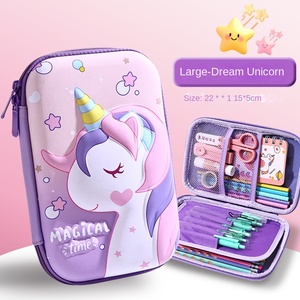 Grande <span class=keywords><strong>capacité</strong></span>, trousse à crayons en EVA 3D stéréo licorne, nouvelle trousse à crayons pour filles, école primaire, papeterie, cadeau transfrontalier pour les élèves - Product Image 6
