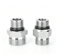 Adaptateur hydraulique droit 1CO, norme Eaton, raccord conique en acier au carbone à 24 degrés, joint torique, raccord de tuyau haute pression